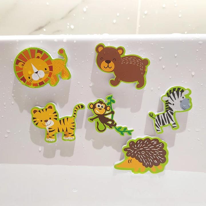 Actual product image Activity Board Soft EVA paste early educational DIY puzzle toy animal stickers bath floating bathtub