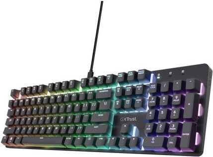 Actual product image Trust GXT 871 Zora Tastatur Gaming USB QWERTY US Englisch Schwarz (US, Cable)
