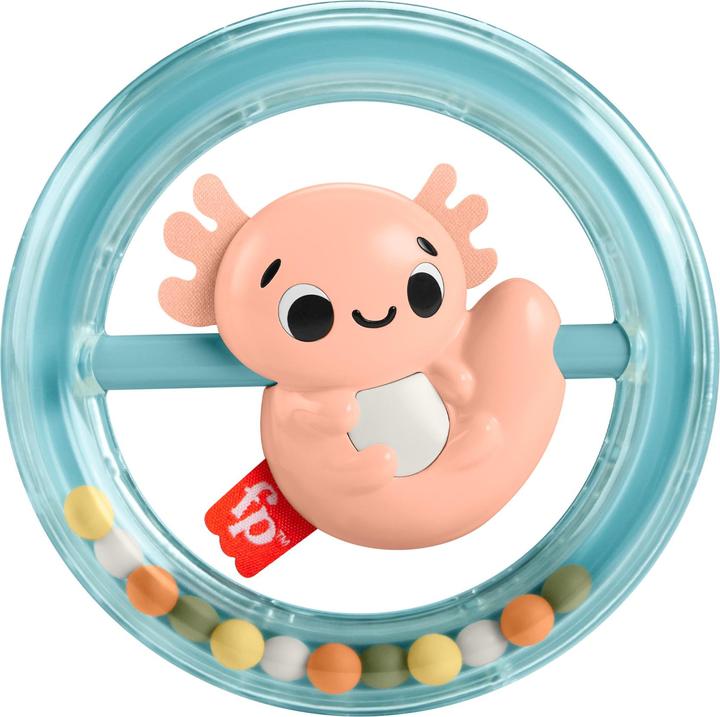 Actual product image Fisher-Price Toy collection for babies with animal motifs, teething ring, rattle and clacker toy for newborns