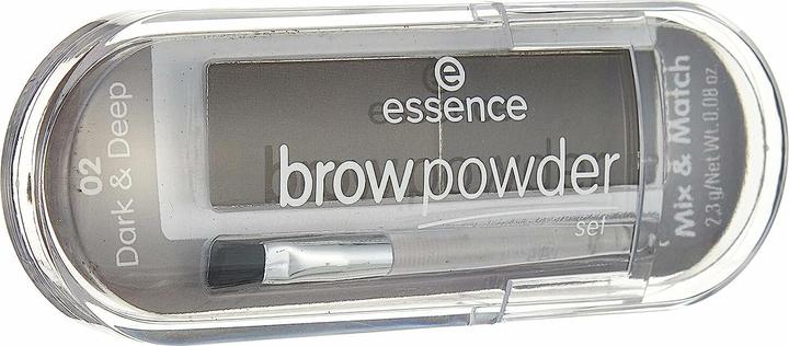 Actual product image essence Eyebrow Powder Set 02 dark & deep (Dark & Deep)