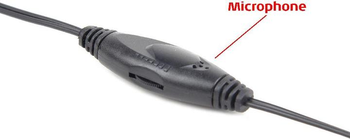 Actual product image Gembird MHS-903 headphones (black, silver) (Cable)
