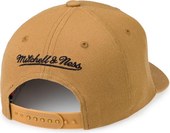 Produktbild Mitchell & Ness Stretch Snapback Cap PINSCRIPT tan beige