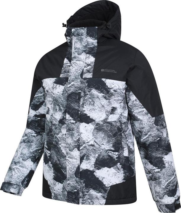 Actual product image Mountain Warehouse Mens Shadow II Printed Ski Jacket (XL)