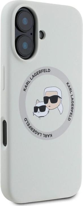 Immagine prodotto Karl Lagerfeld Custodia MagSafe per iPhone 16 in silicone liquido K&CH Heads (Apple iPhone 16)