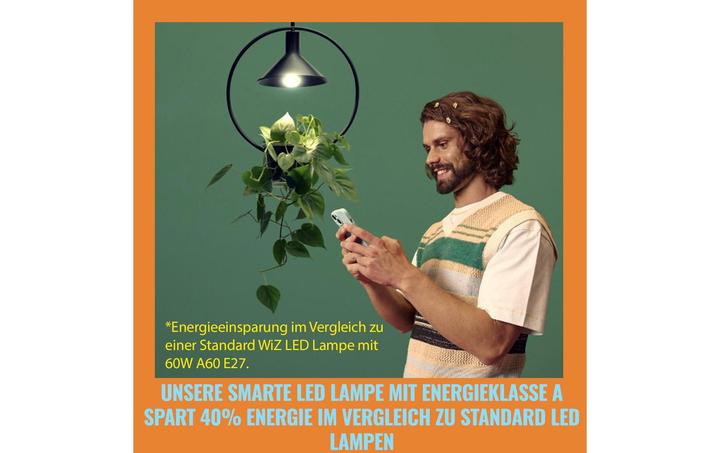 Produktbild WiZ Filament-Lampe (E27, 4.30 W, 903 lm, 1 x, A)