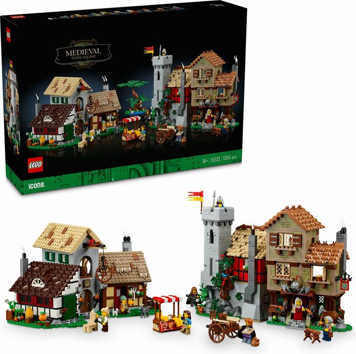 Actual product image LEGO Medieval town square (10332, LEGO Icons, LEGO Rare Sets)