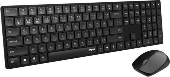 Productafbeelding Rapoo 8020M Zwart Draadloze Multi-Mode Bureauset (NL, Bedraad)