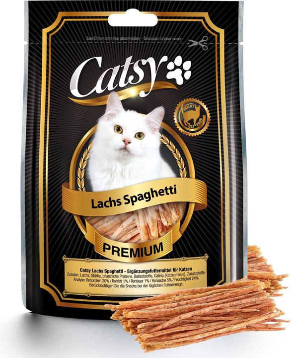 Produktbild Catsy Lachs-Spaghetti (Adult, 1 Stk., 50 g)