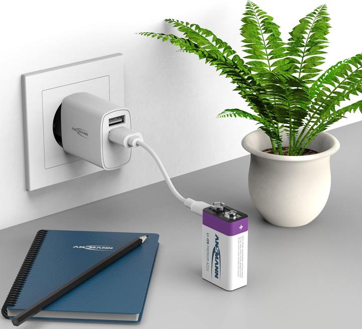 Produktbild Ansmann Premium Rechargeable (1 Stk., 9V Block, 400 mAh)