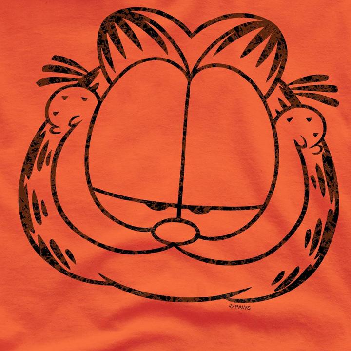 Actual product image Garfield Mens Smirking Distressed T-Shirt (M)