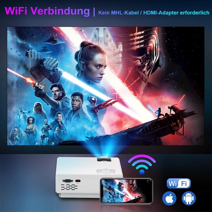 Actual product image Toptro Mini projector (Full HD, 3800 lm)