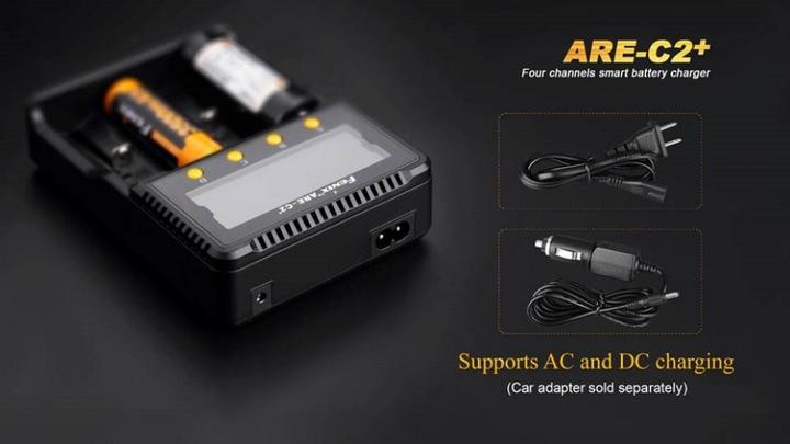 Actual product image Fenix ARE-C2+ LED device (18650, CR123A, AAA, AA)