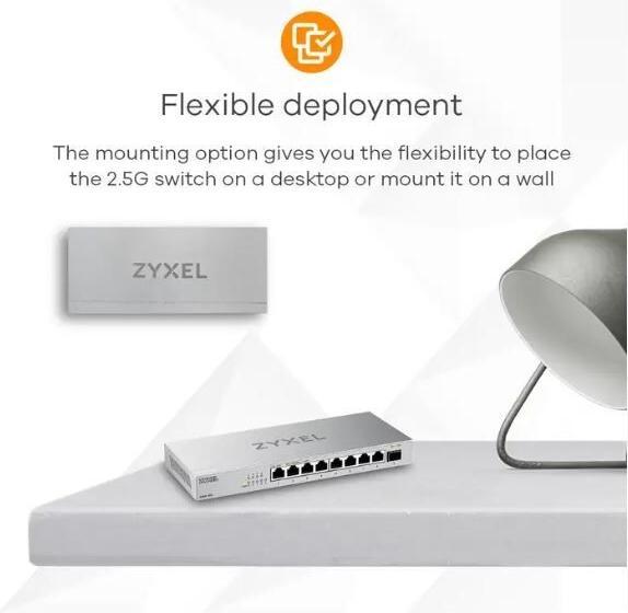 Actual product image Zyxel XMG-108 (9 Ports)