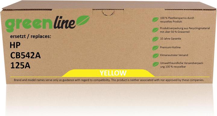 Image du produit Inkadoo Toner greenline remplace HP CB 542 A / 125A toner, jaune jaune (Y)