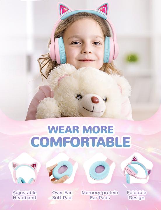 Image du produit Iclever Casque Kids Cat 74/85/94 dB