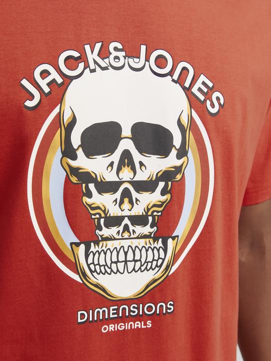 Actual product image Jack & Jones Joranatomy Skull Tee Ss Crew Neck Ln (XL)