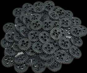 Actual product image LEGO Technic Gears 24 Teeth Dark Grey - 3648 NEW! Lot 10x (3648, LEGO Technic)