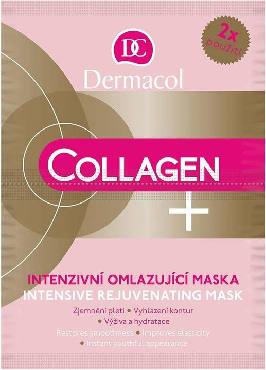 Immagine prodotto Dermacol Maschera ringiovanente intensiva Collagen Plus (Maschera viso intensiva ringiovanente) 2 X 8 G