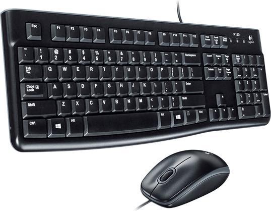 Produktbild Logitech Desktop MK120 Tastatur USB QWERTZ Deutsch (DE, Kabelgebunden)