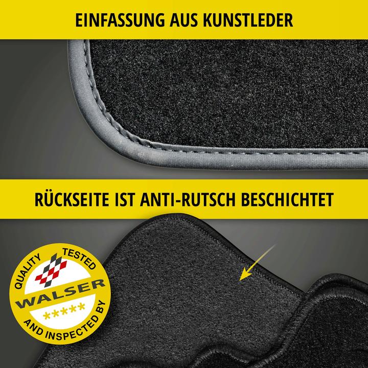 Produktbild Walser Premium Fumatten für Audi A7 Sportback 10/2017-Heute (2 Vordermatten + 2 Rückmatten)