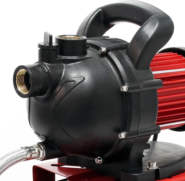 Image du produit Wiltec Pompe de jardin Réseau d’eau domestique 1000 watts 3500 l/h avec pressostat et manomètre (Pompe à eau domestique)