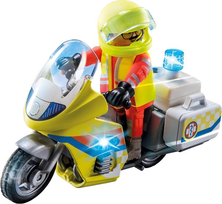 Produktbild Playmobil Notarzt-Motorrad mit Blinklicht (71205, Playmobil City Life)