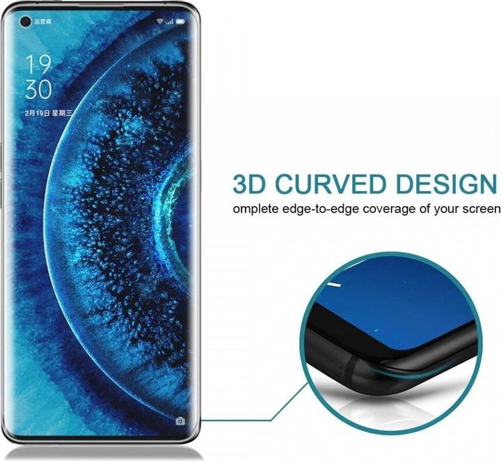 Actual product image Screenguard Oppo Find X2 Pro Protective Glass Film Case Friendly Design (1 Piece, Oppo Find X2 Pro)