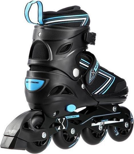 Produktbild Nils Rollschuhe/Hockeyskates Extreme NH11912 schwarz-blau - PU70 mm/82A (S 31-34) (33)