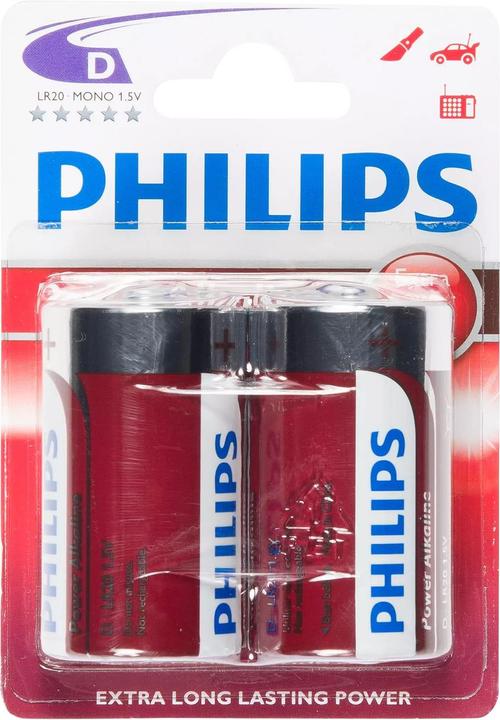 Produktbild Philips Power Alkaline (2 Stk., D)
