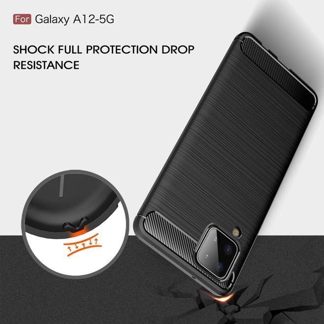 Actual product image MU Style Carbon Fiber TPU Softcase Series (Samsung Galaxy A12)