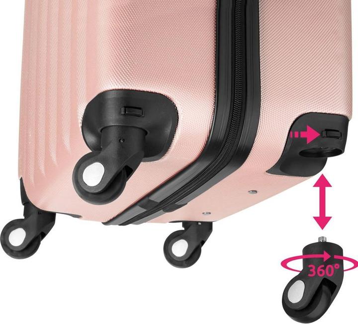 Image du produit tectake Ensemble de valises Valises Trolleys Trolley Set Hardcase trolley (90 l, M (50 - 90l))
