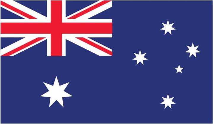 Energy Label Bügelbilder Bügelbild Australien Flagge