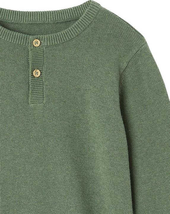 Produktbild Vertbaudet Jungen Pullover mit Rundhals und Knopfleiste Oeko-Tex (86)