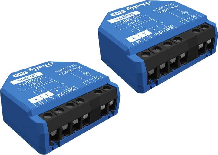 Actual product image Shelly 1 Gen3 x2 (Switch actuator)