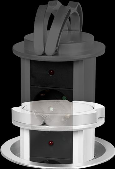 Actual product image LogiLink Pop-Up power strip (3 x, CEE 7/3, 1.80 m)