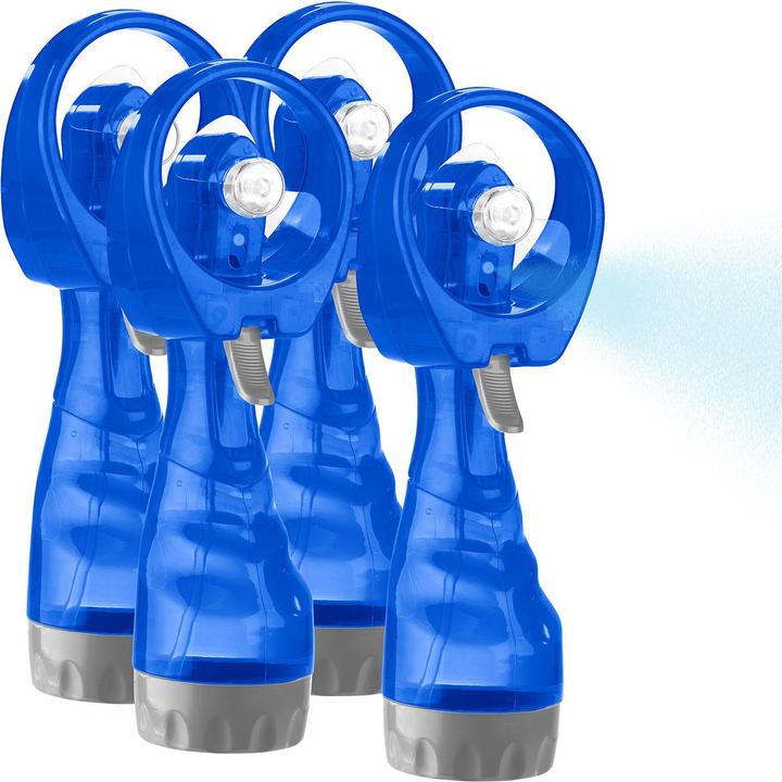 Immagine prodotto Pearl Ventilatori a mano con spruzzatore d'acqua, set da 4