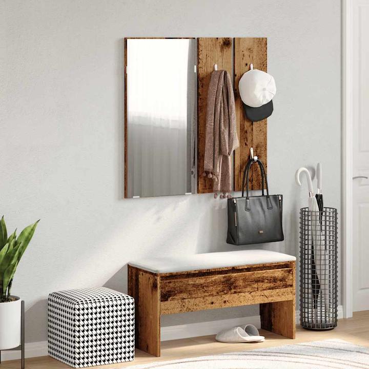 Immagine prodotto VidaXL Garderoben-Set Altholz-Optik Holzwerkstoff