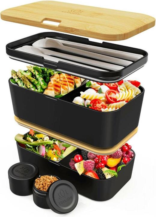 Produktbild Umami Bento Box Nestable L Bamboo Black