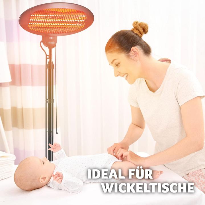 Image du produit tectake Radiateur infrarouge Solaris Monolith 2000W réglable en hauteur (2000 W)