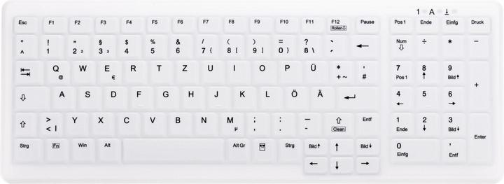 Actual product image Active Key AK-C7000F-FU1-W/GE Keyboard RF wireless + USB White (DE, Wireless)
