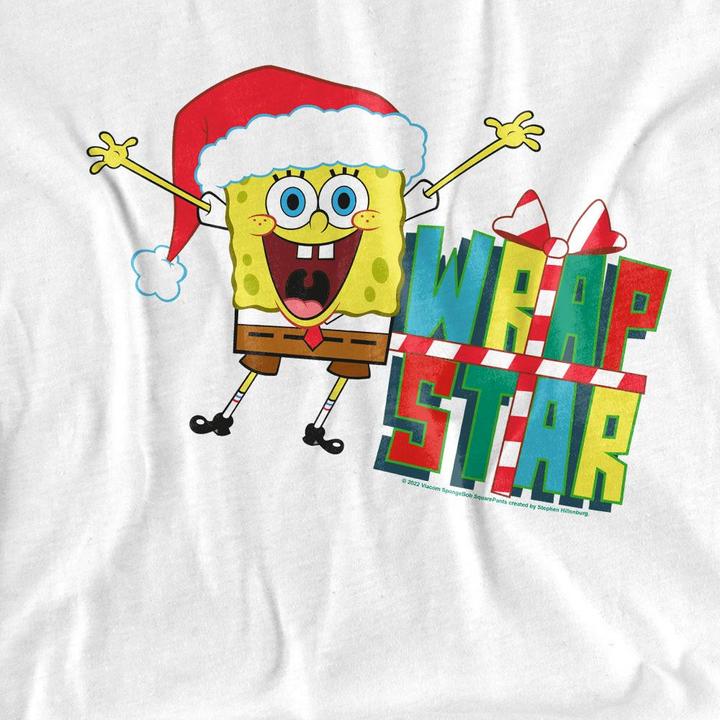 Produktbild Spongebob Squarepants Wrap Star At Christmas TShirt (L)