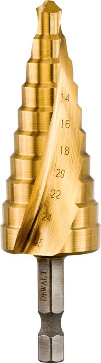 Actual product image DeWalt Extreme Impact step drill HSSG DT5030 (1425 mm, extremely robust, made of one piece (14-25mm)