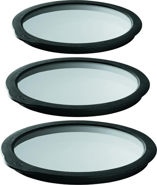 Rösle Frischhaltedeckel aus Glas 3er Set (Ø 16/20/24 cm)