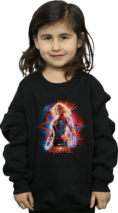 Actual product image Girls Captain Poster Sweatshirt (152, 158)