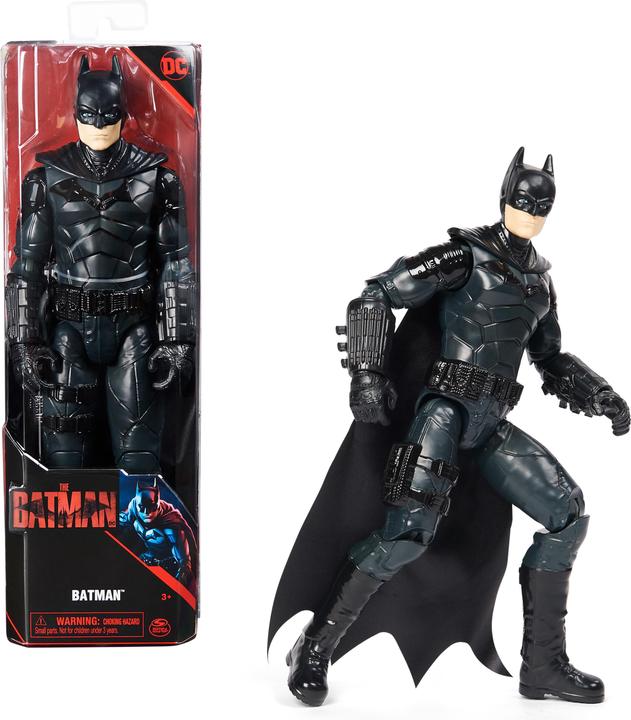 Actual product image Spin Master DC Comics Batman "The Batman" Batman action figure with cloth cape in authentic