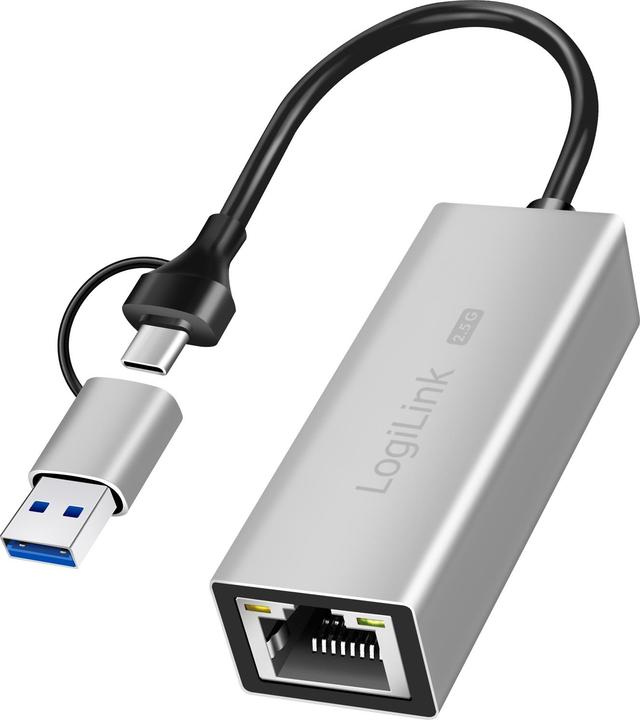 Actual product image LogiLink USB-A/-C to 2.5G Ethernet (USB)