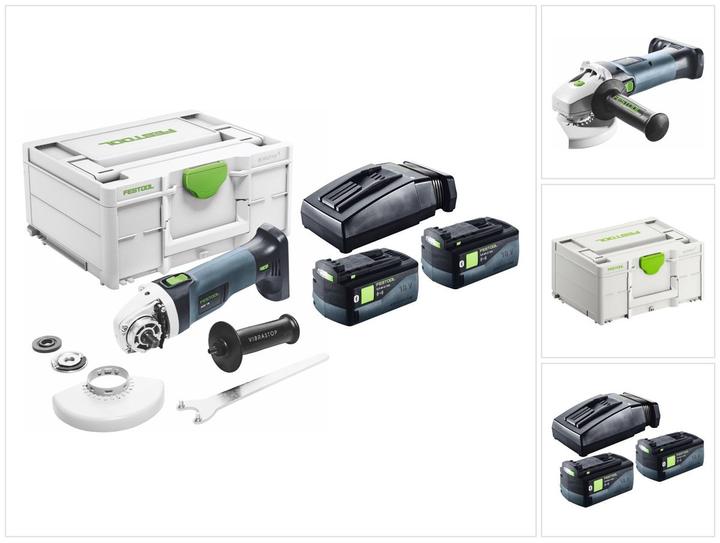 Image du produit Festool Meuleuse d'angle sans fil AGC 18-125 5,0 EBI-Plus (125 mm)