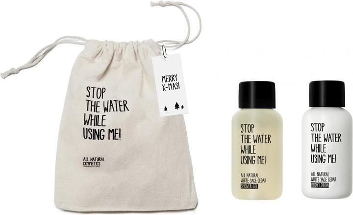 Actual product image Stop The Water While Using Me! X-mas Mini Bag White Sage Shower Gel & Body Lotion 2 x 60ml