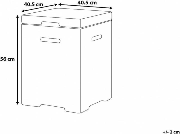 Produktbild Beliani Gasflaschenbehälter für Feuerstellen (40 cm)