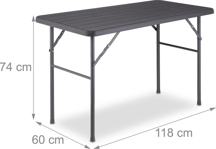 Image du produit Relaxdays Table de jardin (118 cm)